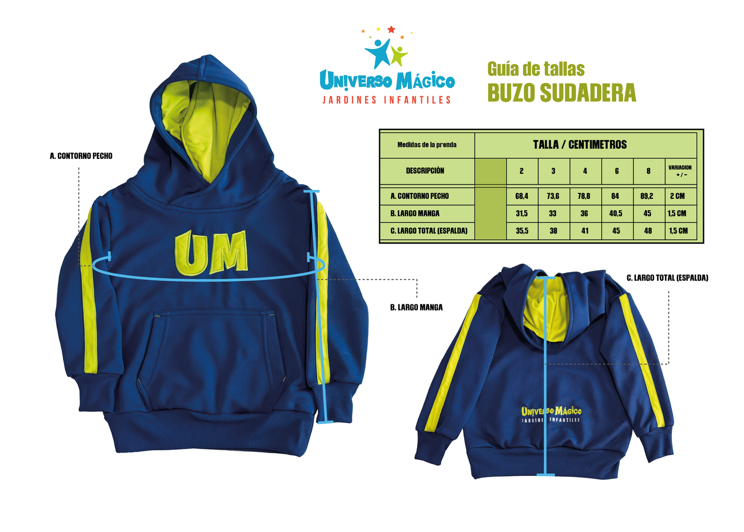 BUZO HOODIE UM - Tiempo estimado de entrega: 30 días.